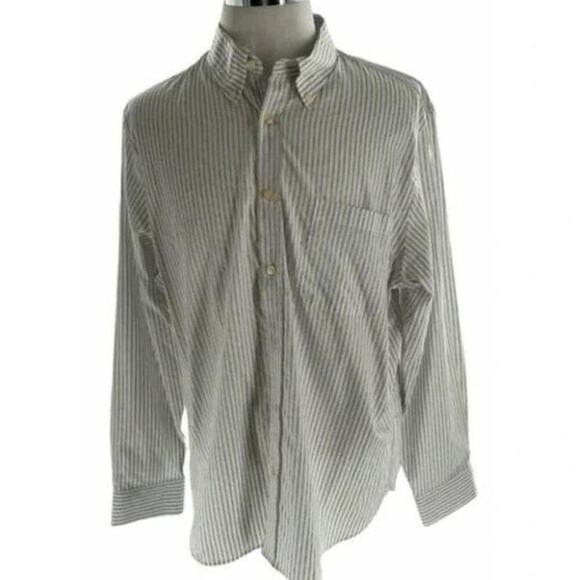 Hart Schaffner Marx Striped Shirt Mens 2XL Long Sleeve Chest Pocket Button Down - Picture 3 of 7